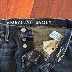 American Eagle Outfitters Men's Straight Dark Indigo Jeans